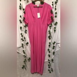 a new day Pink Midi Dress